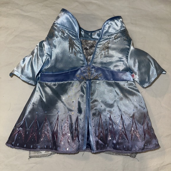 Build A Bear Workshop Disney Frozen 2 Elsa Travel Costume Dress Blue - Picture 1 of 3